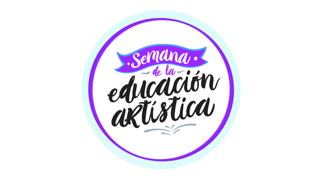 Collage de ilustraciones de niños, padres y docentes en actividades dentro de la institución educativa