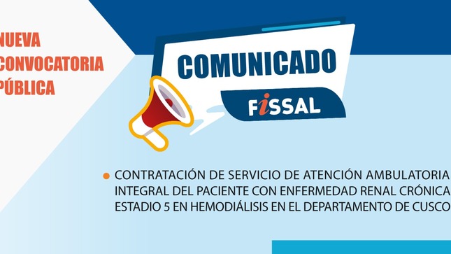 Servicio de atención ambulatoria integral del paciente con enfermedad renal crónica estadio 5 en hemodiálisis en el departamento de Cusco