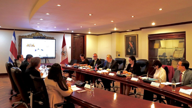 El Perú y Costa Rica aprobaron Programa de Cooperación Bilateral 2024-2026